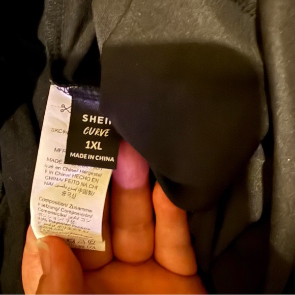 SHEIN Curve Elegant Black leggings with skirt 1XL - Picture 2 of 2